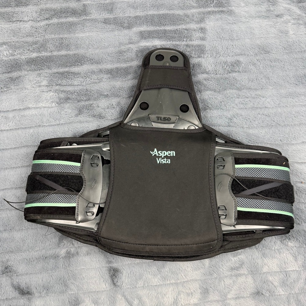 Aspen Vista TLSO Large Medical Back Brace Spinal Support Orthosis Black Adjust